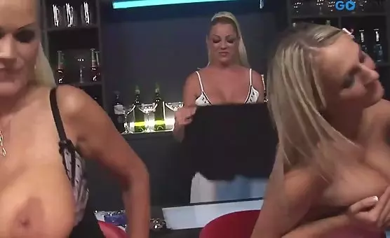 Girls Gather at Bar for Wild Orgy Night